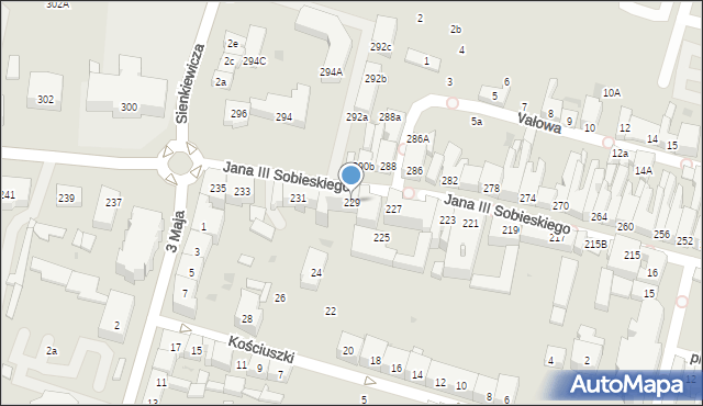 Wejherowo, Króla Jana III Sobieskiego, 229, mapa Wejherowo