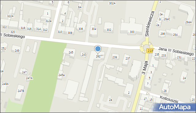 Wejherowo, Króla Jana III Sobieskiego, 241, mapa Wejherowo