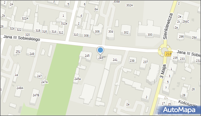 Wejherowo, Króla Jana III Sobieskiego, 243, mapa Wejherowo