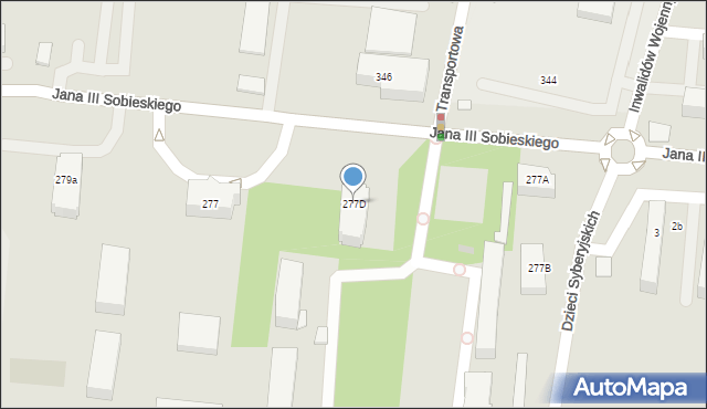 Wejherowo, Króla Jana III Sobieskiego, 277D, mapa Wejherowo