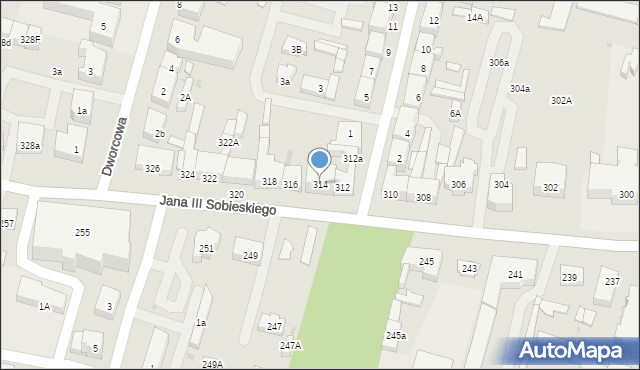 Wejherowo, Króla Jana III Sobieskiego, 314, mapa Wejherowo