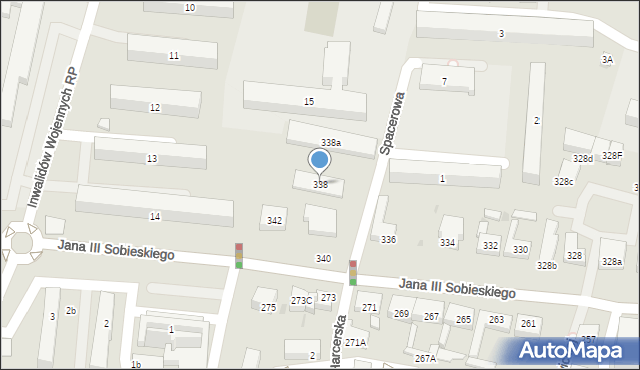 Wejherowo, Króla Jana III Sobieskiego, 338, mapa Wejherowo