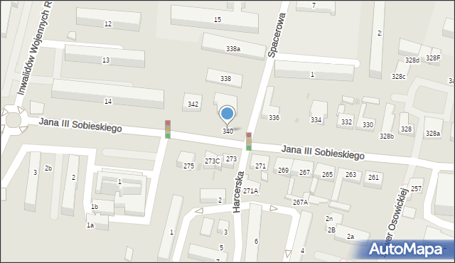 Wejherowo, Króla Jana III Sobieskiego, 340, mapa Wejherowo