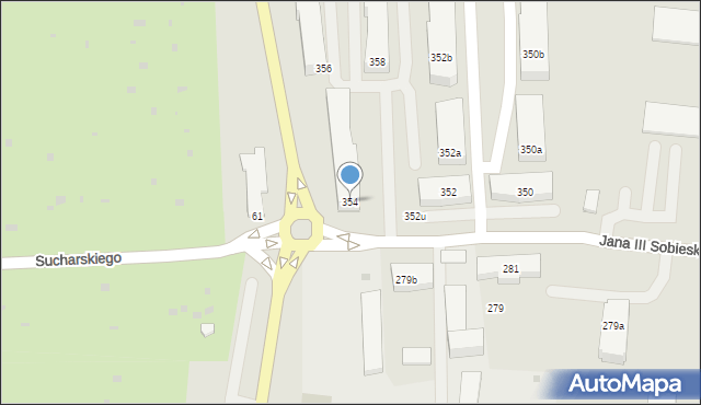 Wejherowo, Króla Jana III Sobieskiego, 354, mapa Wejherowo
