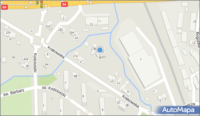 Wieliczka, Krakowska, 15, mapa Wieliczka