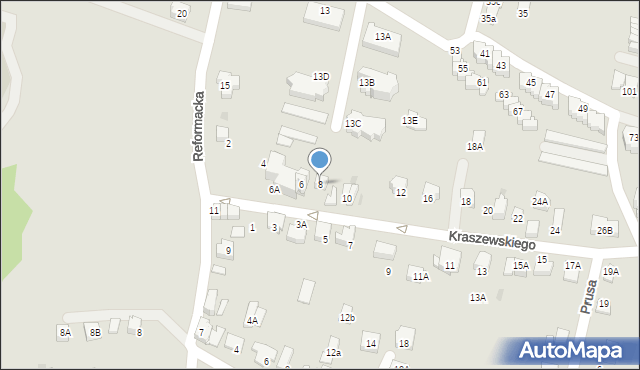 Wieliczka, Kraszewskiego Józefa Ignacego, 8, mapa Wieliczka