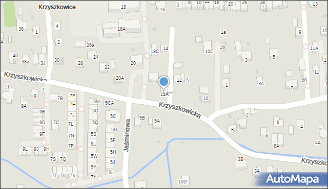 Wieliczka, Krzyszkowicka, 14A, mapa Wieliczka