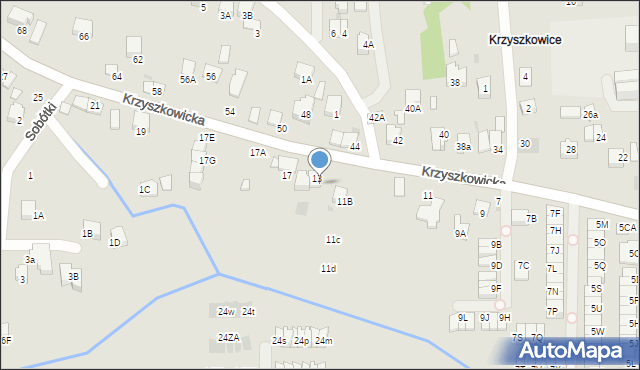 Wieliczka, Krzyszkowicka, 15, mapa Wieliczka