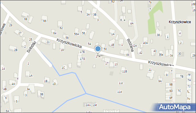 Wieliczka, Krzyszkowicka, 17A, mapa Wieliczka