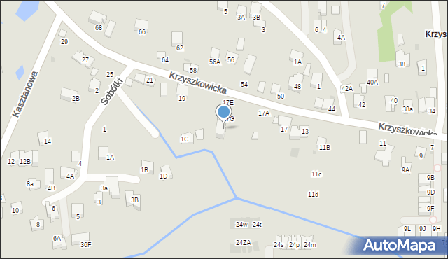 Wieliczka, Krzyszkowicka, 17H, mapa Wieliczka