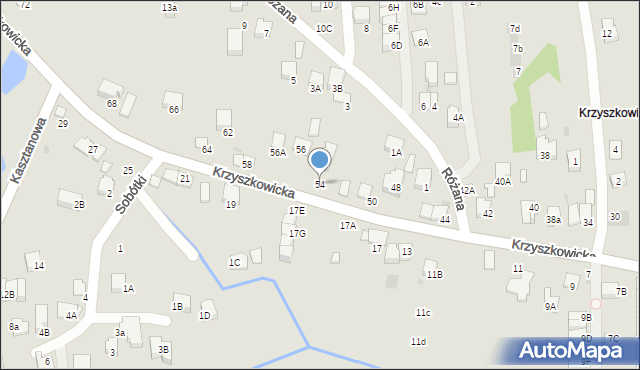Wieliczka, Krzyszkowicka, 54, mapa Wieliczka