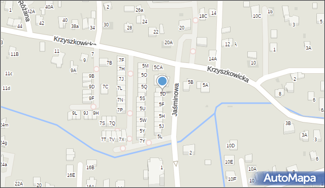 Wieliczka, Krzyszkowicka, 5D, mapa Wieliczka
