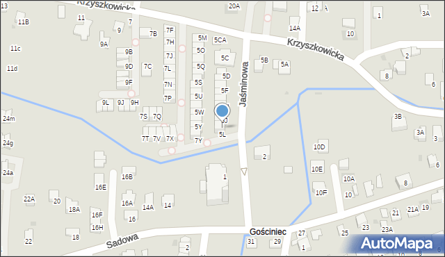 Wieliczka, Krzyszkowicka, 5K, mapa Wieliczka