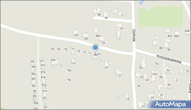 Wieliczka, Krzyszkowicka, 69, mapa Wieliczka