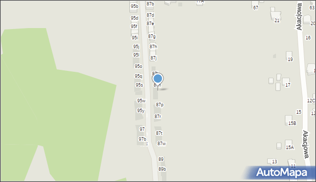 Wieliczka, Krzyszkowicka, 87o, mapa Wieliczka