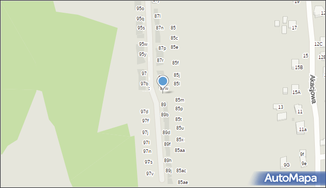 Wieliczka, Krzyszkowicka, 87x, mapa Wieliczka