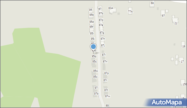 Wieliczka, Krzyszkowicka, 95p, mapa Wieliczka