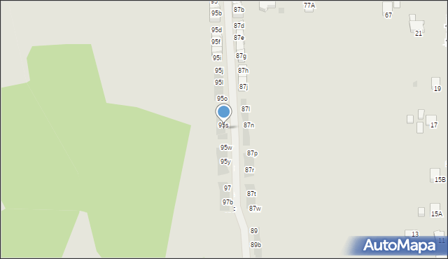 Wieliczka, Krzyszkowicka, 95t, mapa Wieliczka