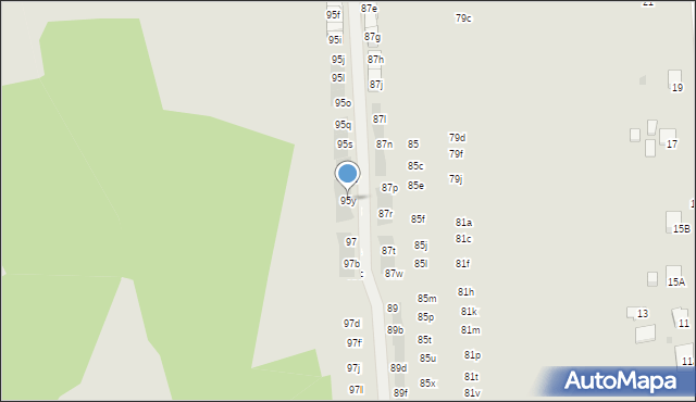 Wieliczka, Krzyszkowicka, 95y, mapa Wieliczka