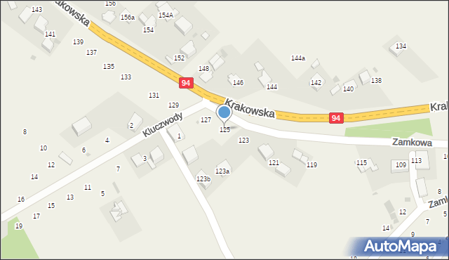 Wielka Wieś, Krakowska, 125, mapa Wielka Wieś