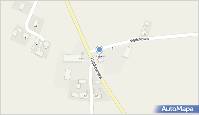 Wielmoża, Krakowska, 180, mapa Wielmoża