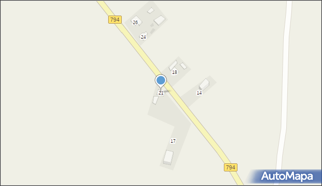 Wielmoża, Krakowska, 21, mapa Wielmoża