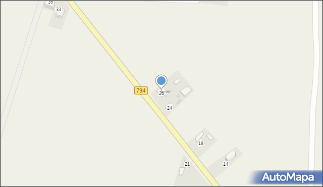 Wielmoża, Krakowska, 26, mapa Wielmoża