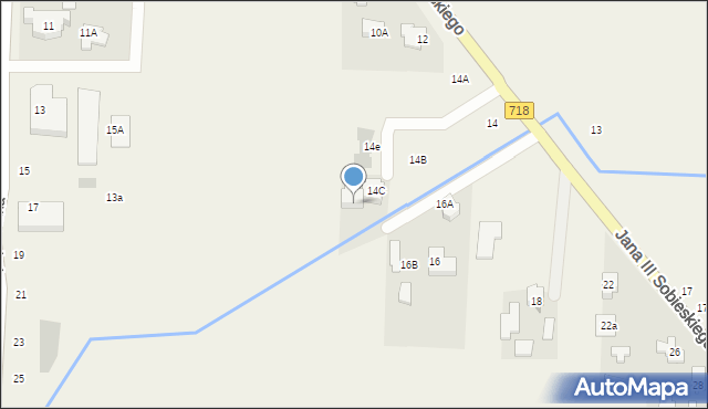 Wierzbin, Króla Jana III Sobieskiego, 14D, mapa Wierzbin