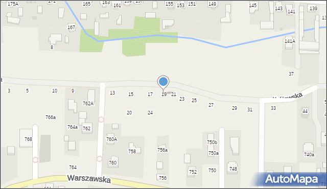 Wierzbin, Królewska, 19, mapa Wierzbin