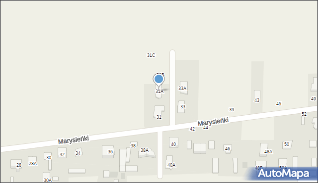 Wierzbin, Królowej Marysieńki, 31A, mapa Wierzbin