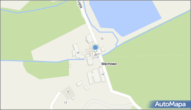 Wierzenica, Kręta, 10, mapa Wierzenica