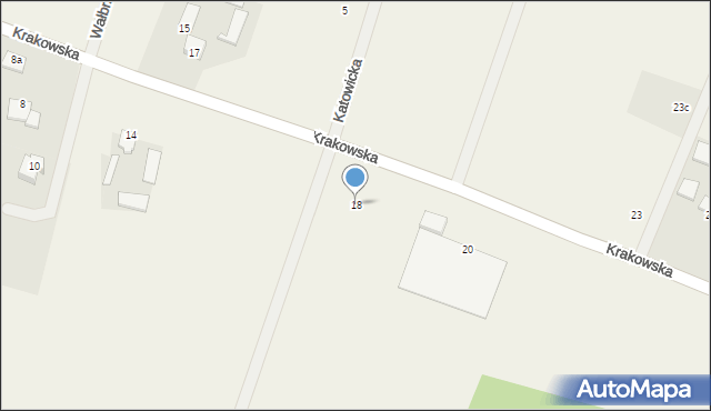 Wilcze, Krakowska, 18, mapa Wilcze