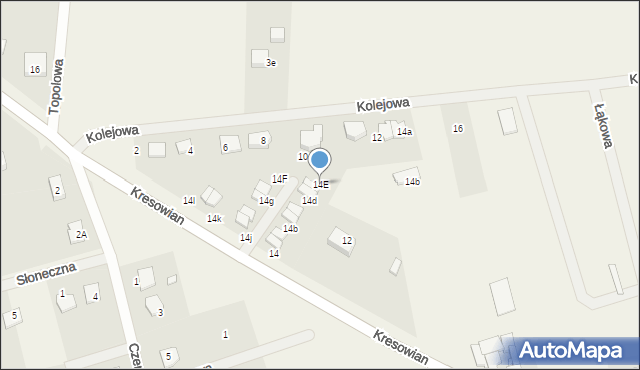 Witkowo Drugie, Kresowian, 14E, mapa Witkowo Drugie