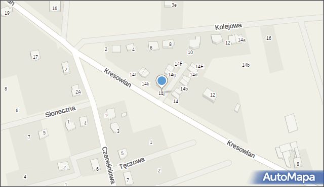 Witkowo Drugie, Kresowian, 14j, mapa Witkowo Drugie