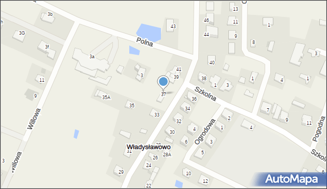 Władysławowo, Krasińskiego Edwarda, 37, mapa Władysławowo