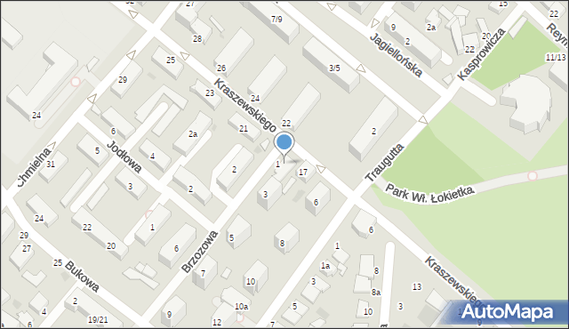 Włocławek, Kraszewskiego Józefa Ignacego, 19, mapa Włocławka