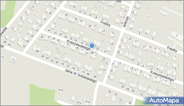 Włoszczowa, Kraszewskiego Józefa Ignacego, 29, mapa Włoszczowa