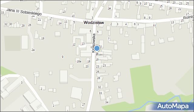 Wodzisław, Krakowska, 17, mapa Wodzisław