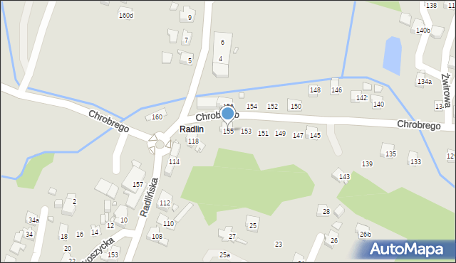 Wodzisław Śląski, Króla Bolesława Chrobrego, 155, mapa Wodzisławia Śląskiego