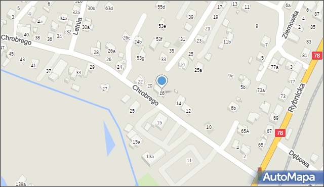 Wodzisław Śląski, Króla Bolesława Chrobrego, 16, mapa Wodzisławia Śląskiego