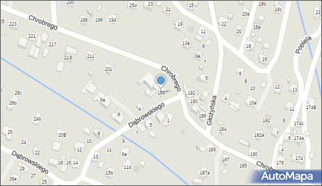 Wodzisław Śląski, Króla Bolesława Chrobrego, 199, mapa Wodzisławia Śląskiego