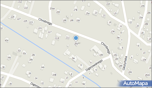 Wodzisław Śląski, Króla Bolesława Chrobrego, 201, mapa Wodzisławia Śląskiego