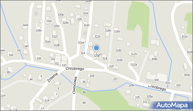 Wodzisław Śląski, Króla Bolesława Chrobrego, 320a, mapa Wodzisławia Śląskiego