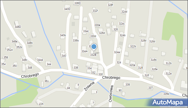 Wodzisław Śląski, Króla Bolesława Chrobrego, 334b, mapa Wodzisławia Śląskiego