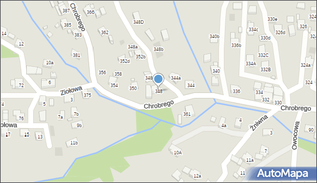 Wodzisław Śląski, Króla Bolesława Chrobrego, 348, mapa Wodzisławia Śląskiego