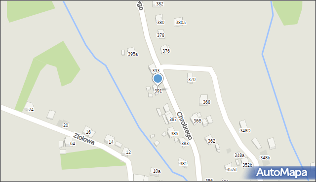 Wodzisław Śląski, Króla Bolesława Chrobrego, 391, mapa Wodzisławia Śląskiego