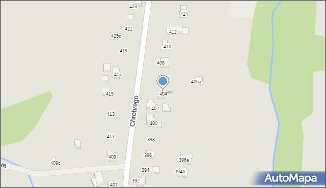 Wodzisław Śląski, Króla Bolesława Chrobrego, 404, mapa Wodzisławia Śląskiego