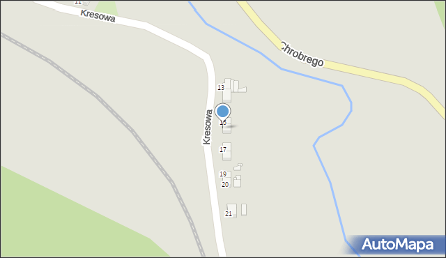 Wojcieszów, Kresowa, 16, mapa Wojcieszów