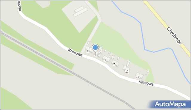 Wojcieszów, Kresowa, 3, mapa Wojcieszów