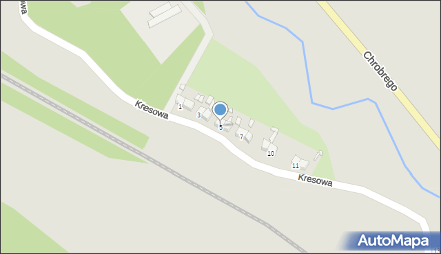 Wojcieszów, Kresowa, 5, mapa Wojcieszów